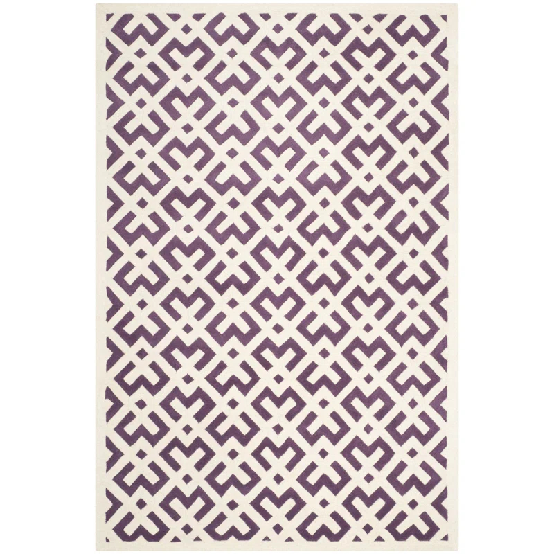 Safavieh Chatham Hand Tufted Wool Geometric Rug | Wayfair