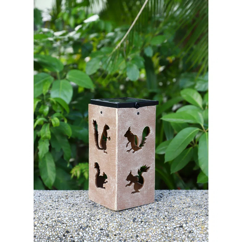 Solar Themed Silhouette Indoor/Outdoor Garden Décor Lantern