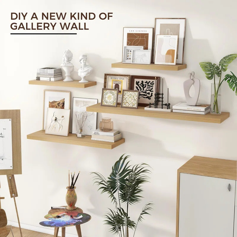 Hokku Designs Soeke 2 Piece Floating Shelf