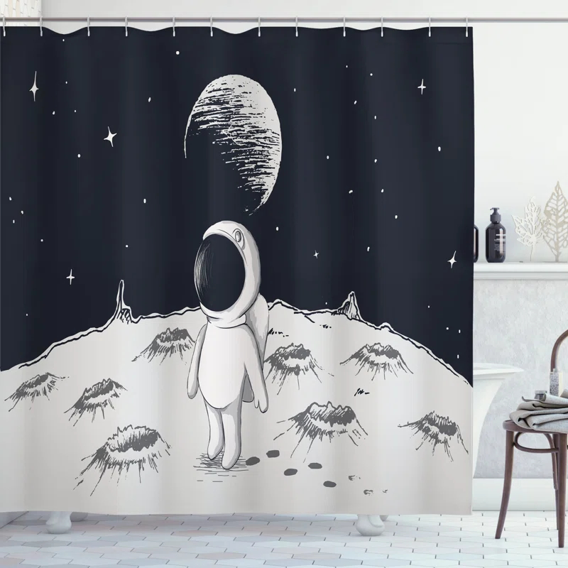 Ambesonne Shower Curtain with Hooks Included