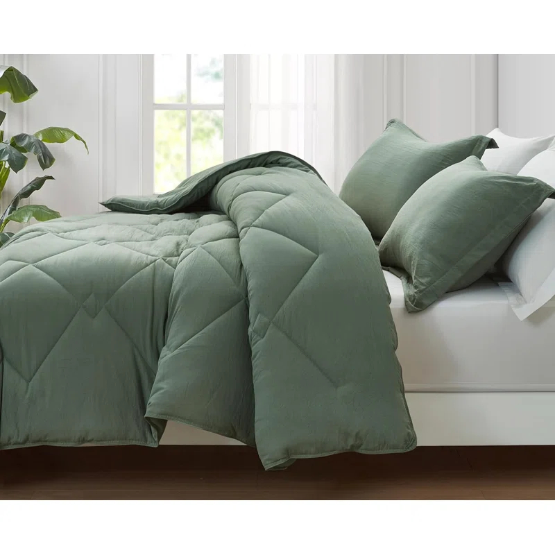 Chezmoi Collection Logan Solid Comforter Set