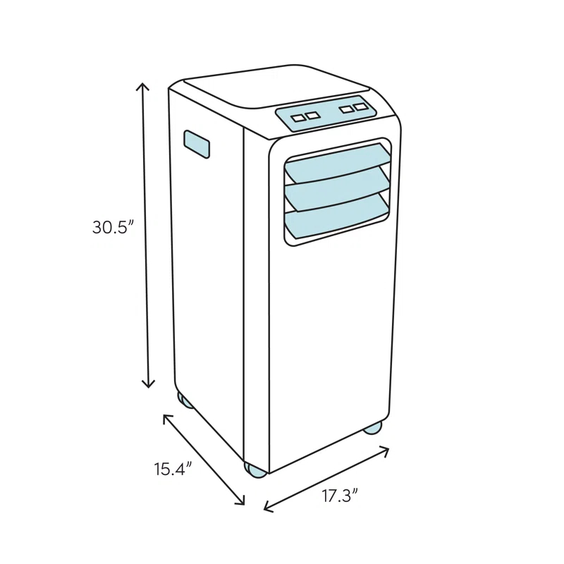 Whynter Whynter 13000 BTU Dual Hose Portable Air Conditioner for 420 sq. ft. Gray