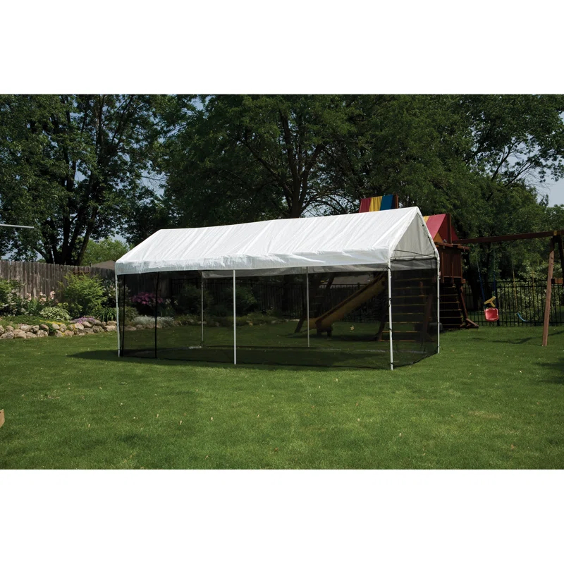 ShelterLogic MaxAP ShelterLogic Black Fabric Screen for Canopy