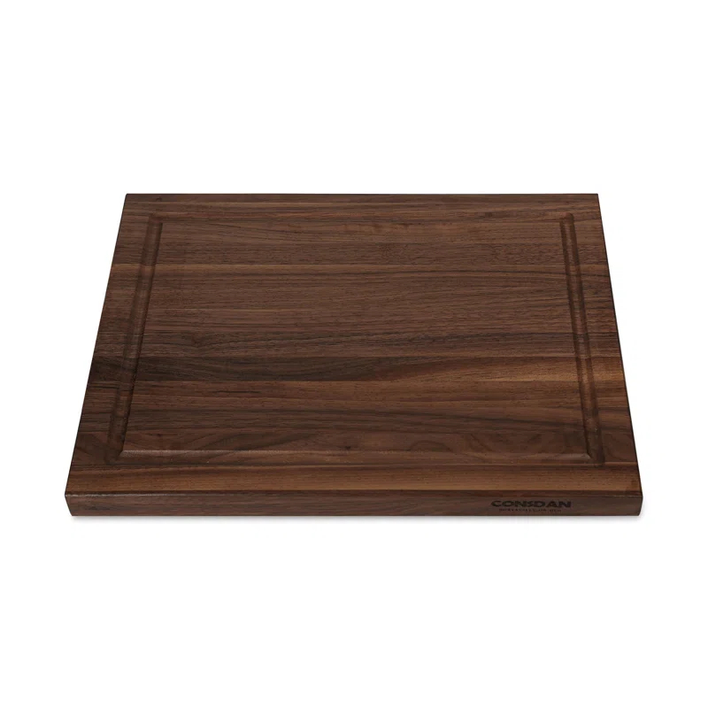 CONSDAN CONSDAN Cutting Board, Prefinished Butcher Block Cutting Board Solid Walnut Edge Grain Cutting Board