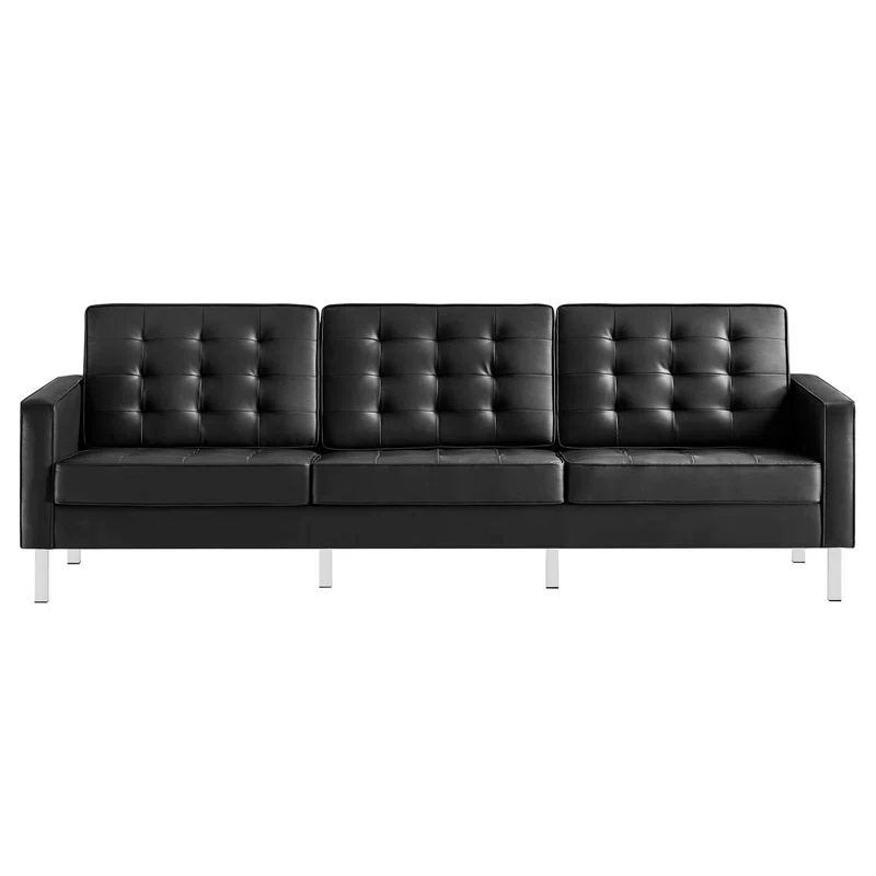 Modway Loft Tufted Vegan Leather Sofa by Modway