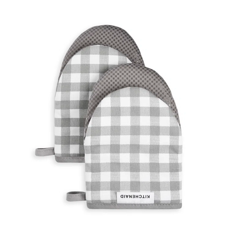 KitchenAid Gingham 2-Piece Oven Mitt (Set of 2)