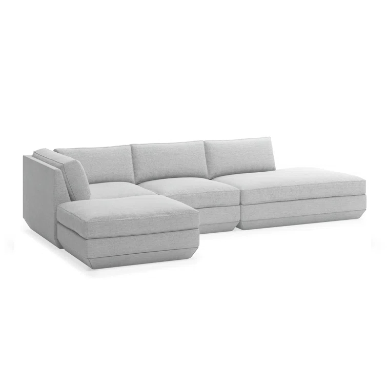 Gus* Modern Podium Modular 4 PC Lounge Sectional B