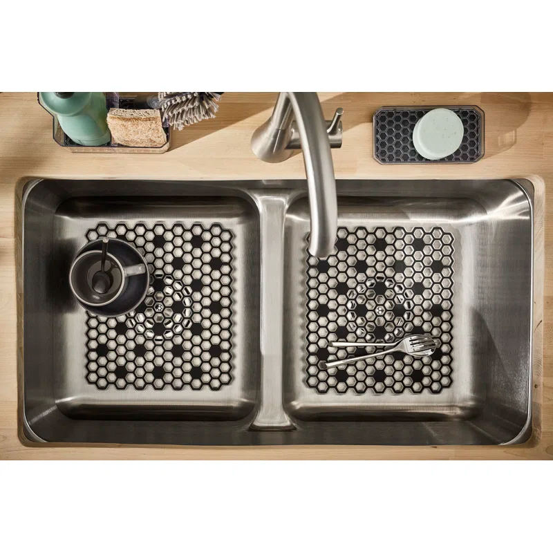 Spectrum HEXA Kitchen Sink Non-Slip Plastic Drain Tray