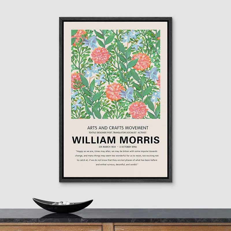 SIGNLEADER " Rose Flower Garden Nature Wilderness Illustrations " by William Morris