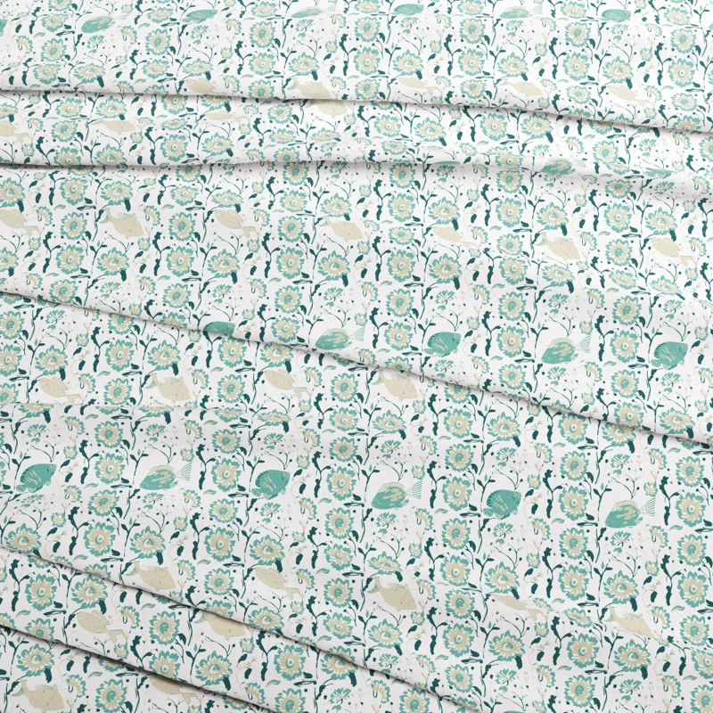 Patina Vie Maison Ultra-Soft Coastal Printed Microfiber Sheet Set