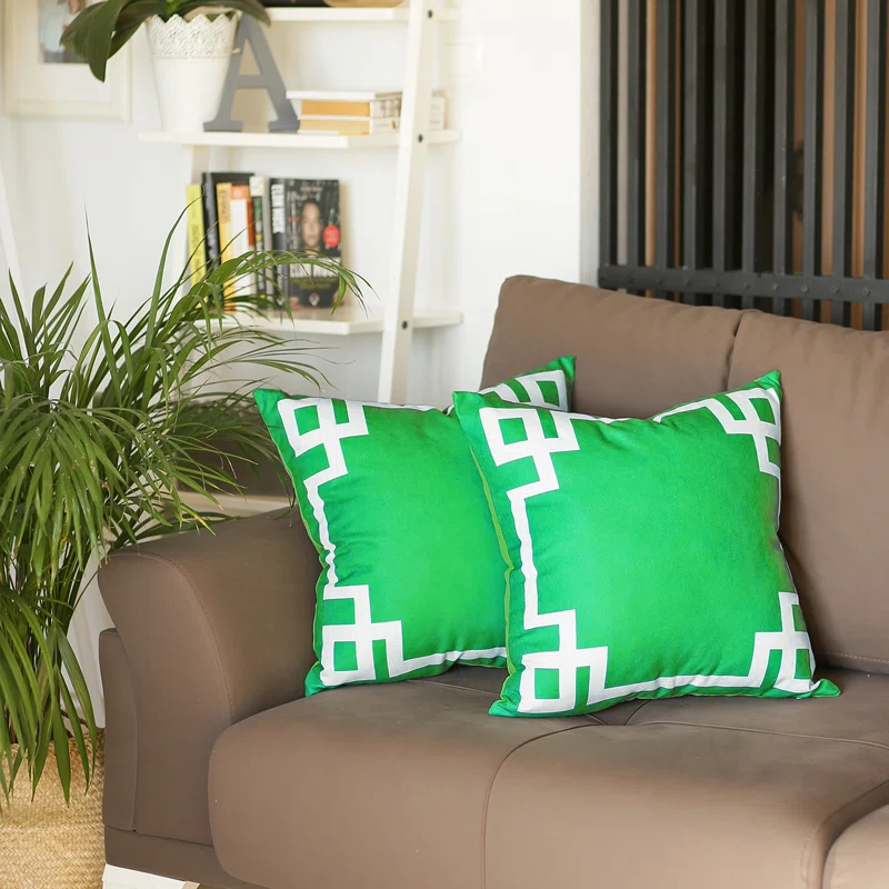 Apolena Albion Geometric Reversible Pillow Cover (Set of 2)