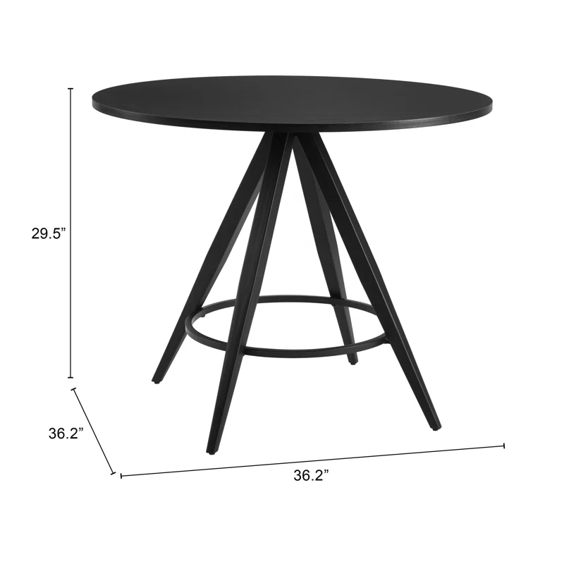 Dinos Round Metal Base Dining Table