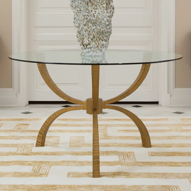 Teton Rectangular Table-Gold