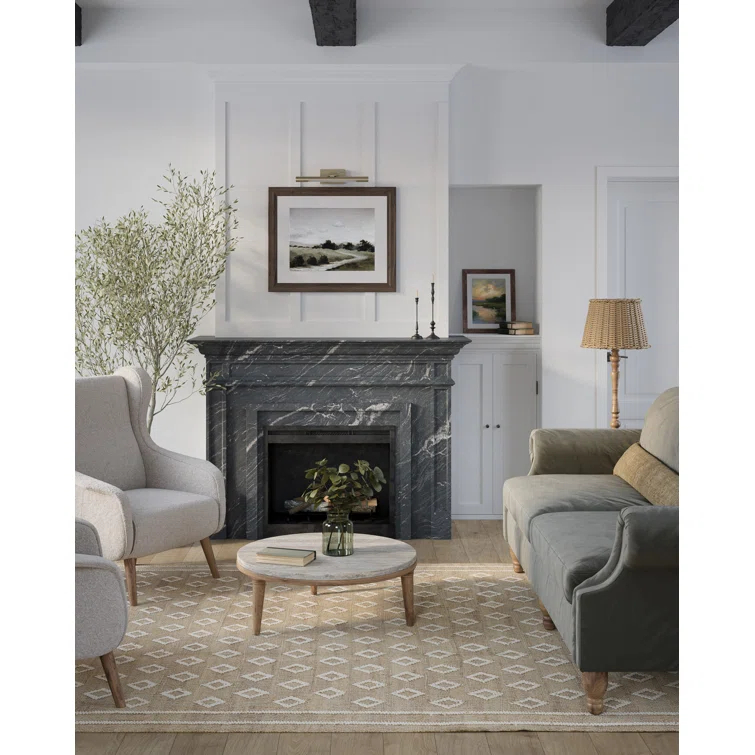 Erin Gates by Momeni Orchard Tiny Diamond Natural Hand Woven Wool and Jute Area Rug