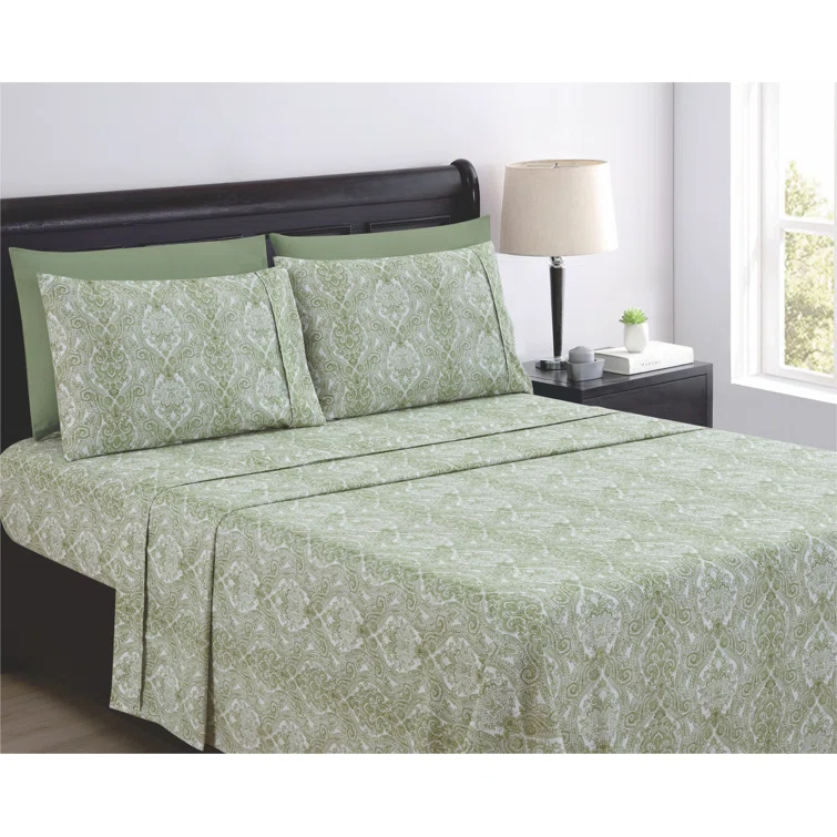 Spirit Linen Sateen Paisley Sheet Set