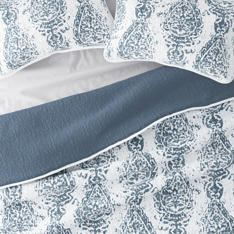 Becky Cameron Damask Quilt Set
