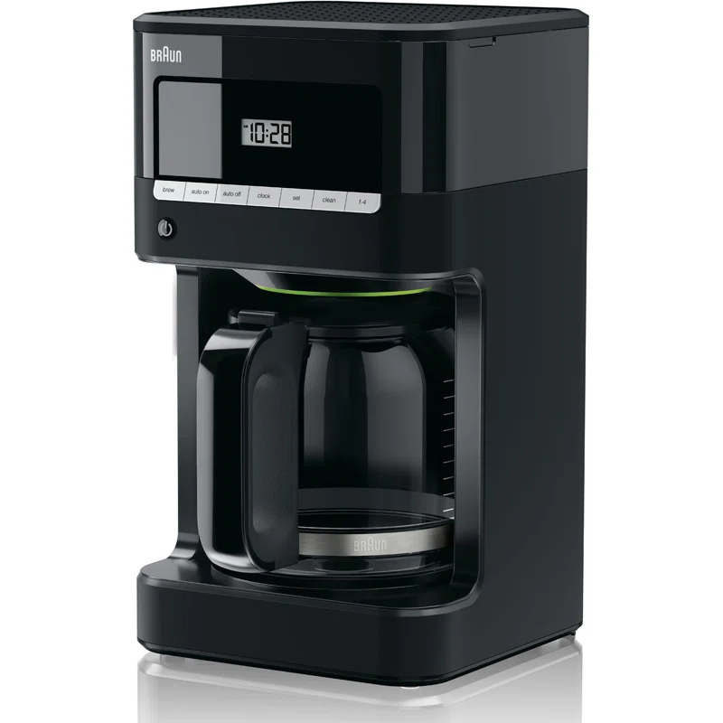 Braun KF7000BK Braun BrewSense 12-Cup Drip Coffee Maker with Brew Strength Selector and Glass Carafe