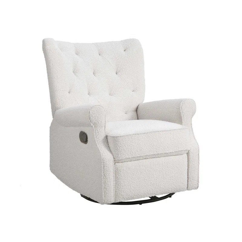 Second Story Home Alice Wingback Swivel Recliner