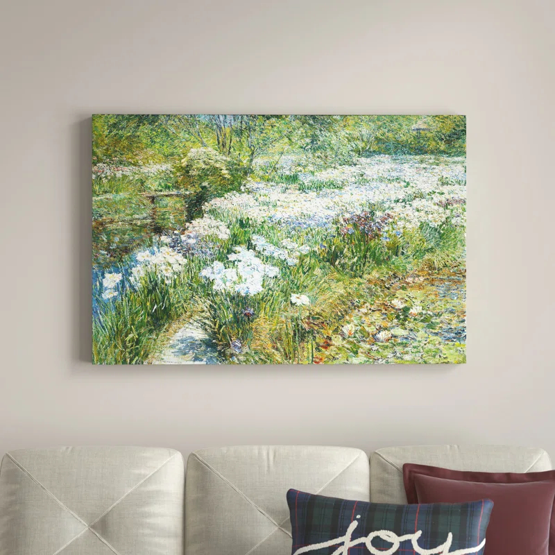 The Twillery Co.® The Water Garden by Claude Monet - Print on Canvas