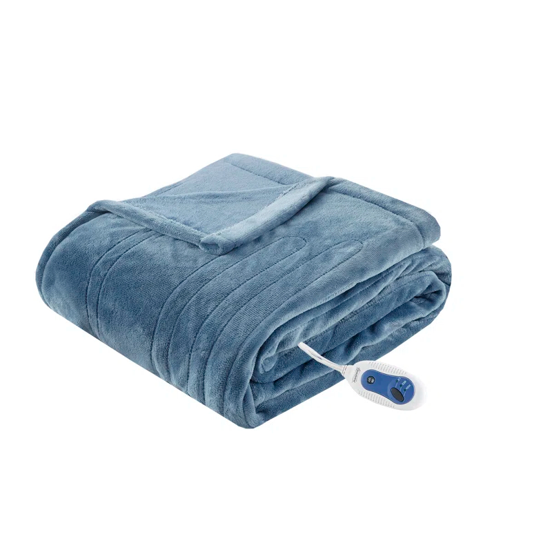 Beautyrest Heated Plush Oversized Throw