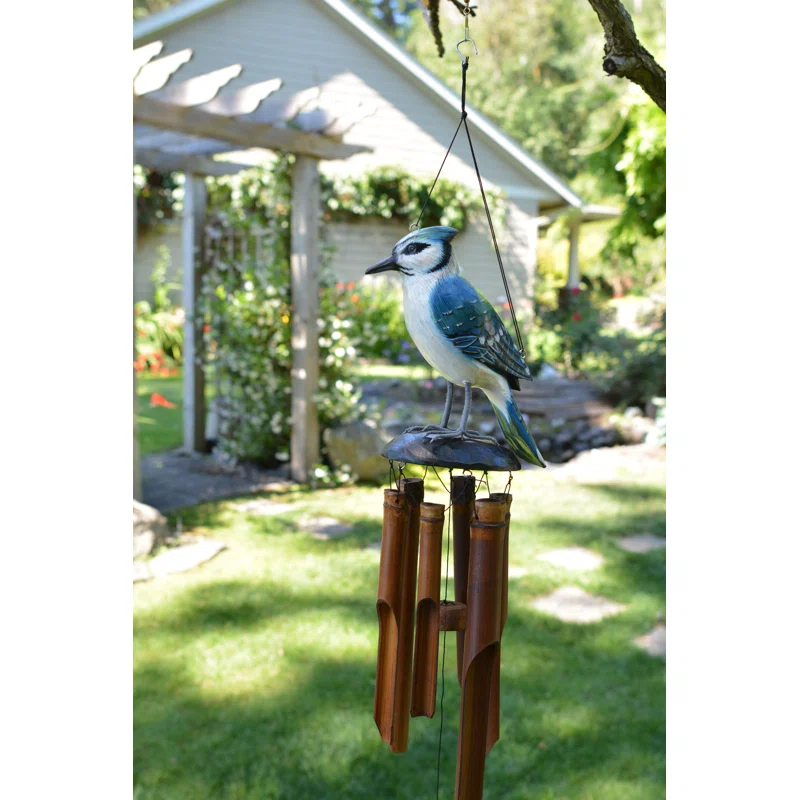 Cohasset Gifts & Garden Weather Resistant Bamboo Animals Wind Chime