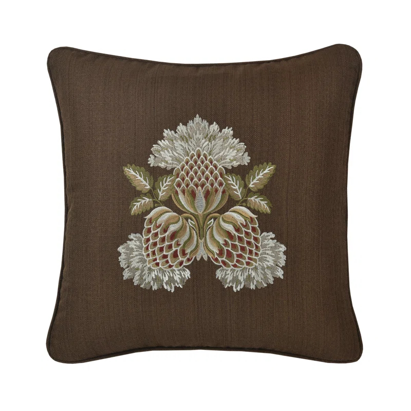 Five Queens Court Sacramento 18" Square Decorative Throw Pillow
