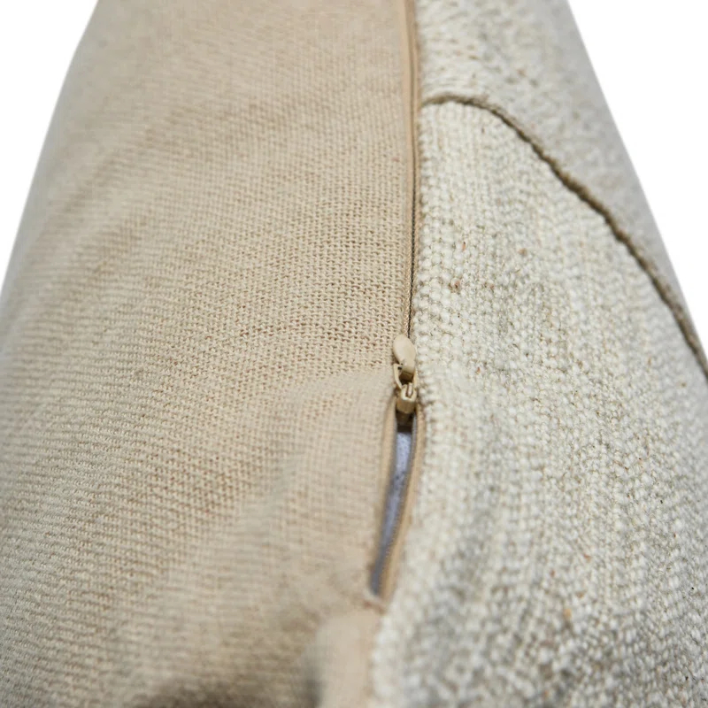 Creative Co-Op Embroidered Reversible Throw Pillow