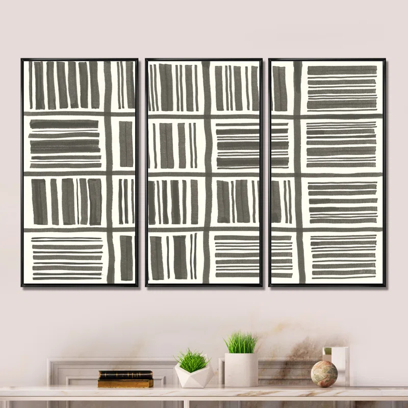 Design Art " Minimalist Graphics I " 3 - Pieces