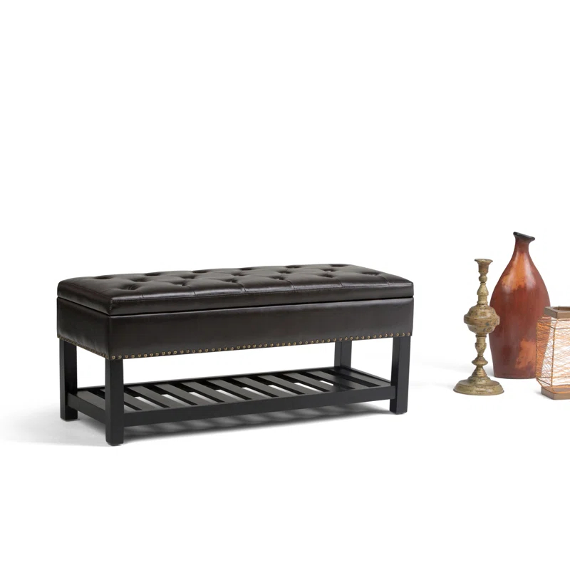 Lomond Faux Leather Upholstered Storage Bench