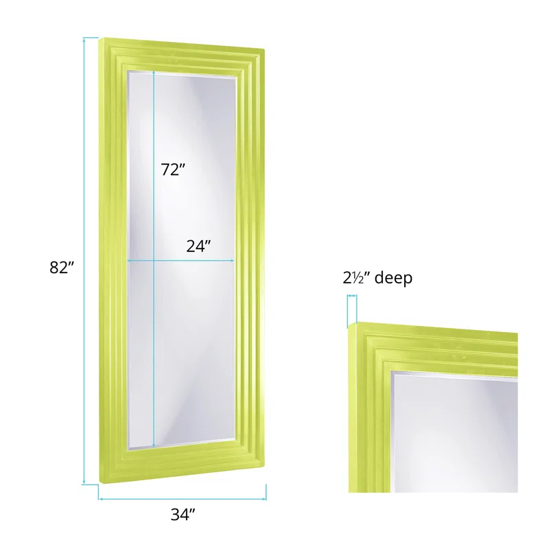 Trule Amy Wood Flat Wall Mirror