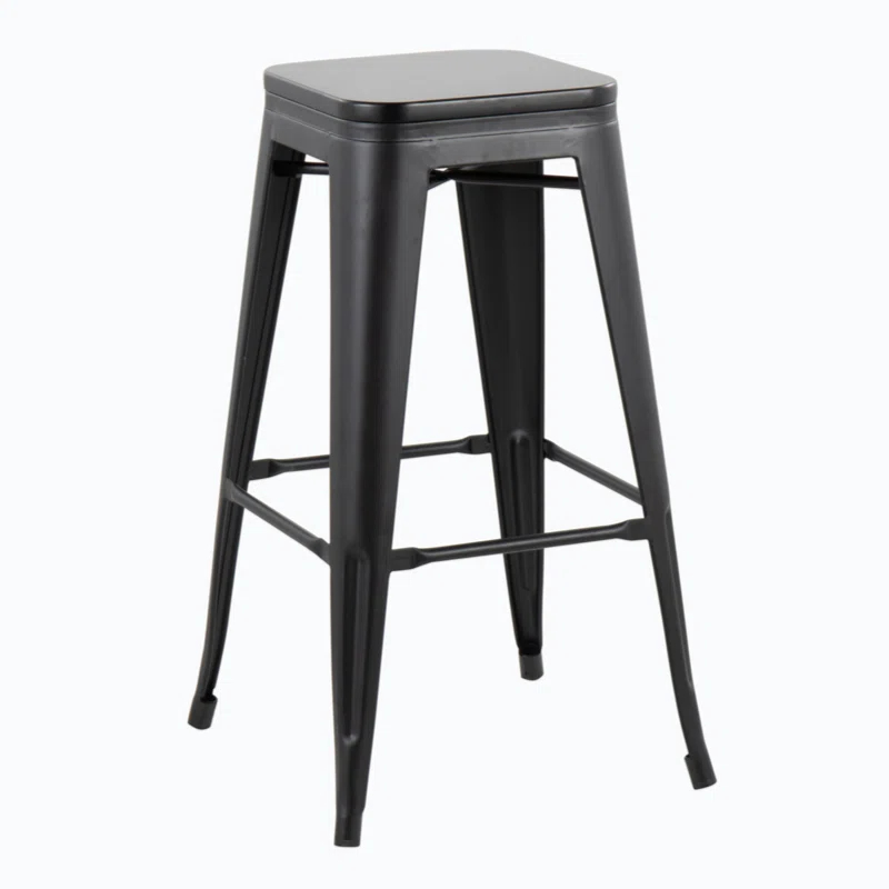 Contemporary Barstool In Steel And Wood By Lumisource - Set Of 2 (Set of 2)