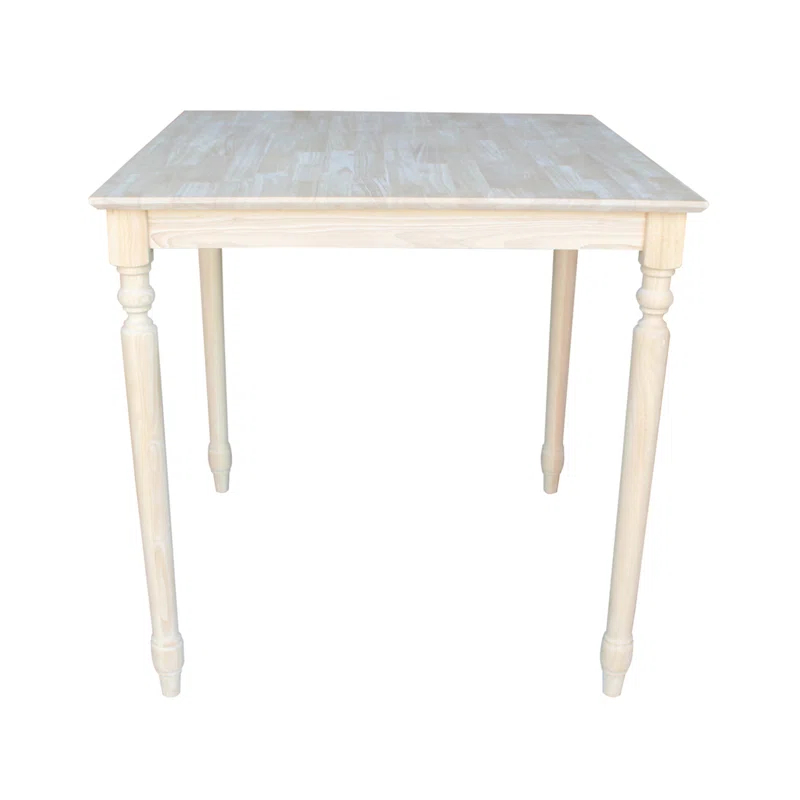 International Concepts Turned Solid Wood Top Dining Table