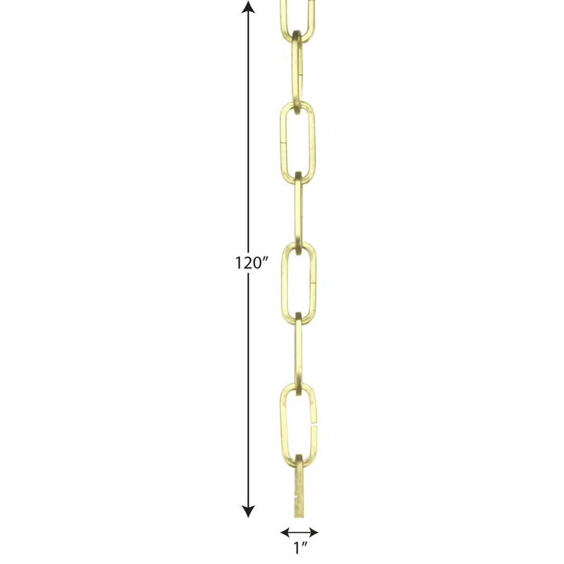 48-inch Brushed Nickel Square Profile Accessory Chain