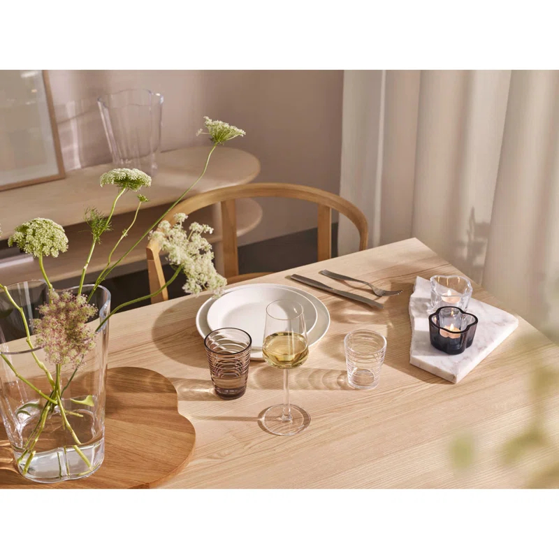 Aalto 2.25" Glass Tabletop Tealight Holder