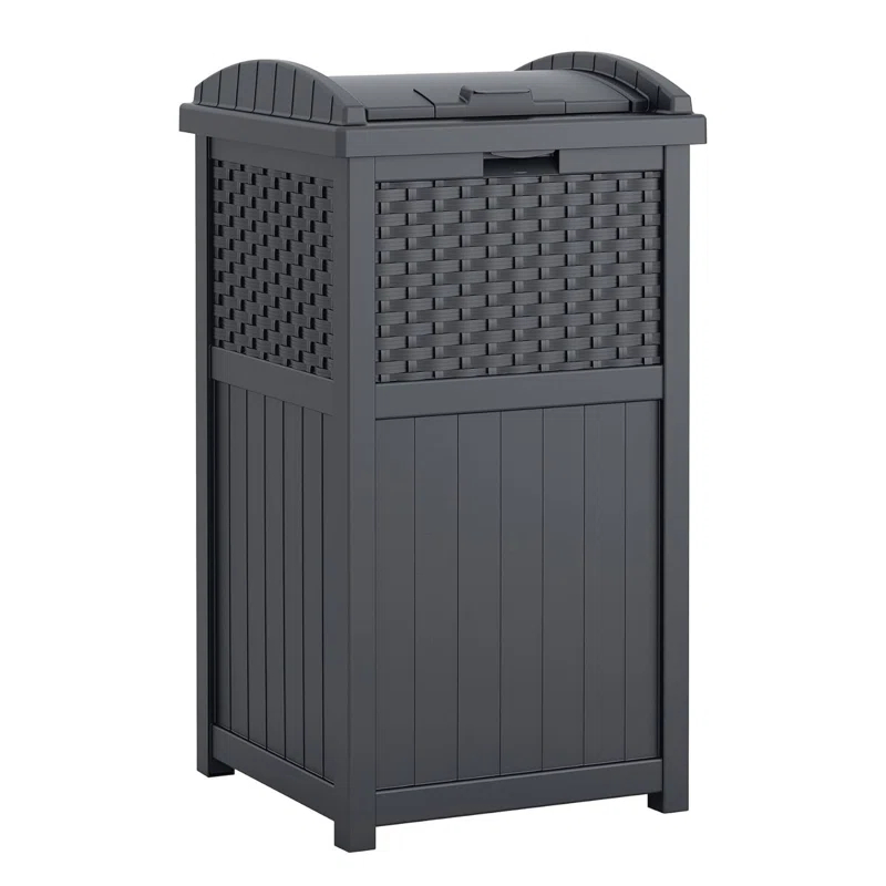 Ameriwood Resin Manual Lift Kitchen Trash Can - 33 Gallons