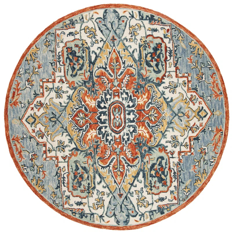 Bungalow Rose Vahakn Hand Tufted 80% Wool, 20% Cotton Southwestern Rug