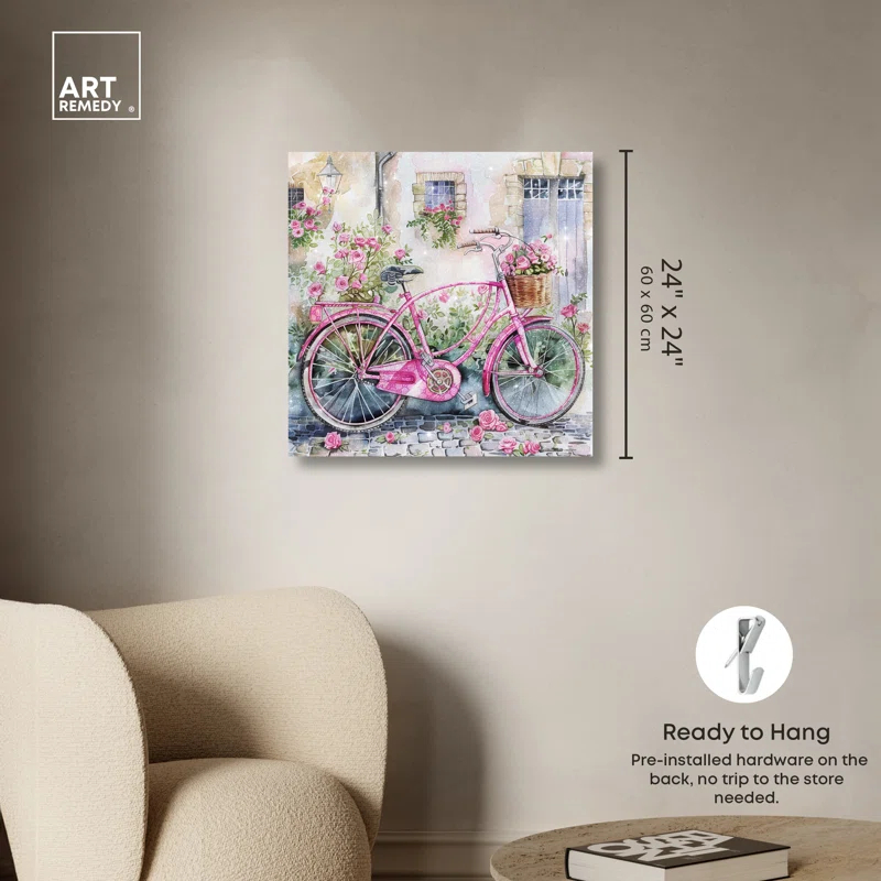 Art Remedy Glam Bike Chic Farmhouse Wall Art by Art Remedy