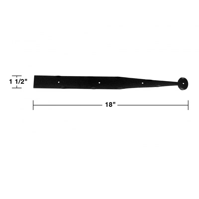 1.5" H x 18" W Door Hinge