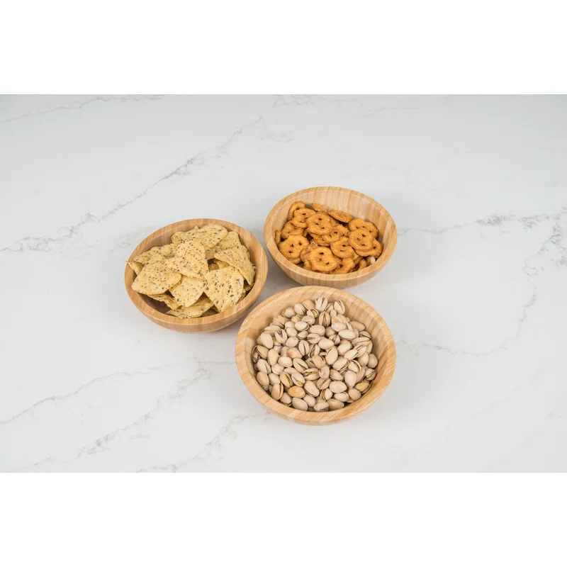 Lipper Bamboo Salad Bowl, Small, Set Of 4