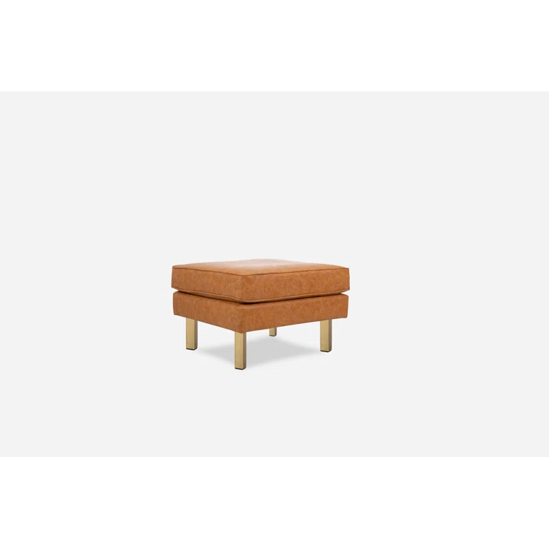 Albany Park Nova Faux Leather Ottoman