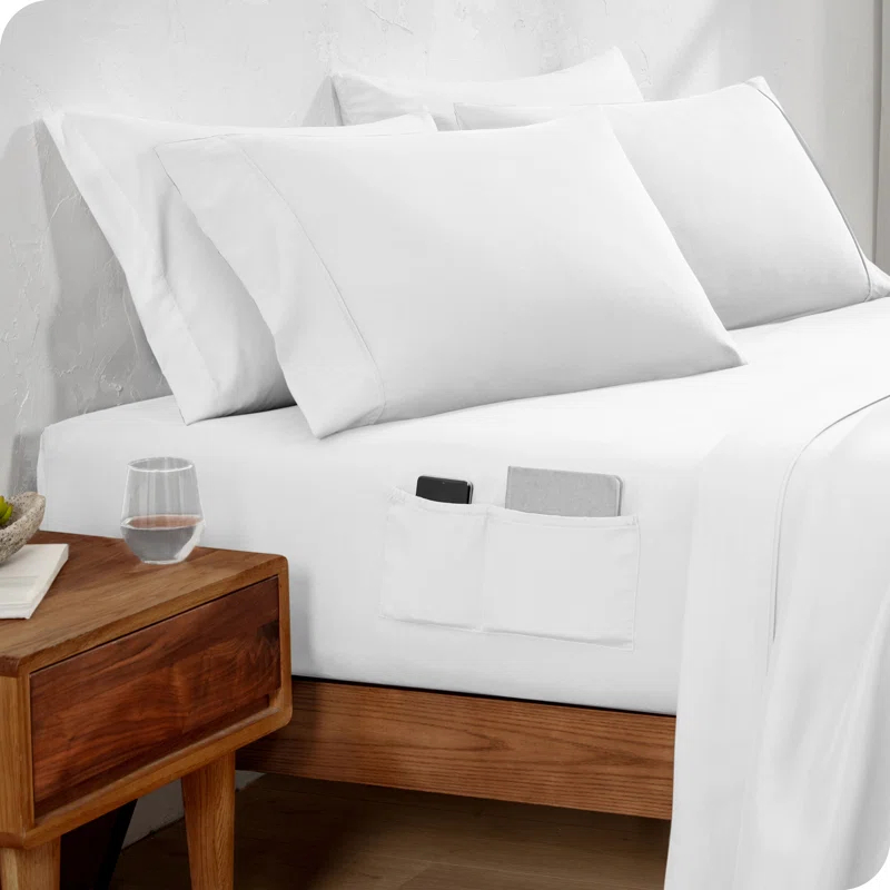 Bare Home Microfiber Dual Pocket Sheet Set