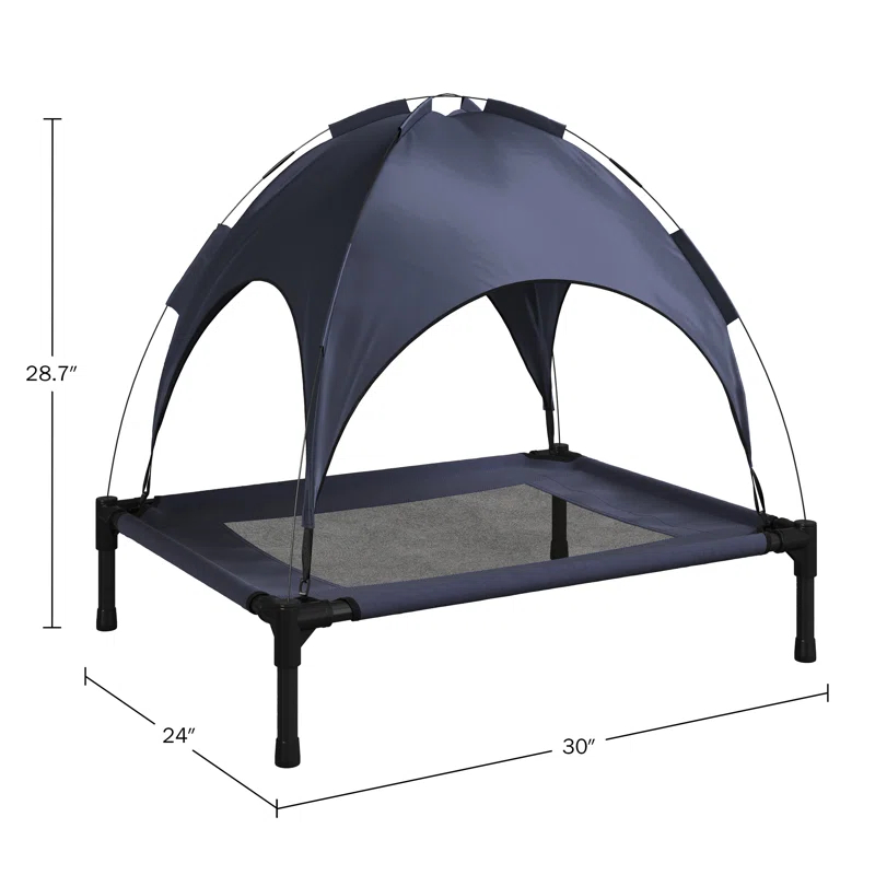 Petmaker PETMAKER 30x24 Elevated Dog Bed with Canopy