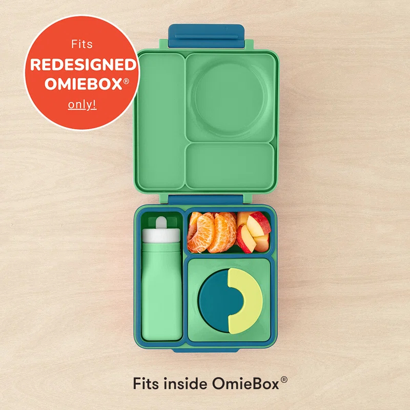 OmieLife OmieBottle Leak-Proof Reusable Silicone Water Bottle - 8.7 oz, Straw Top, BPA-Free & Phthalate-Free