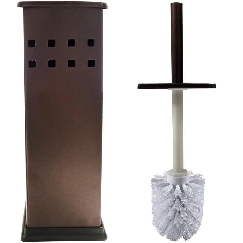 Blue Donuts Blue Donuts Metal Toilet Brush And Holder