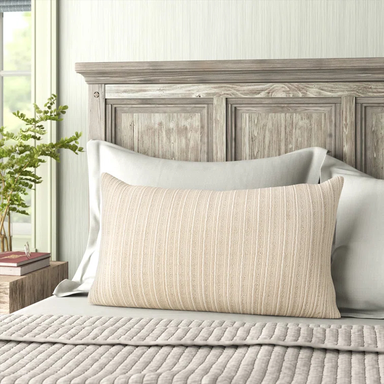 Leifsson Cotton Lumbar Throw Pillow