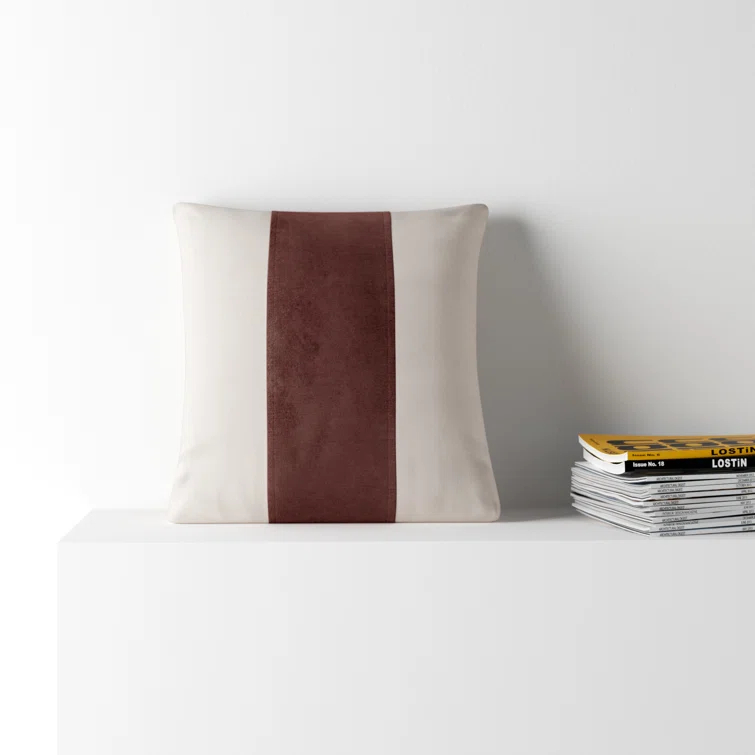 Kat Striped Cotton Throw Pillow