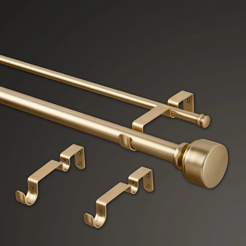 MODE Premium - Double Steel Adjustable Double Curtain Rod