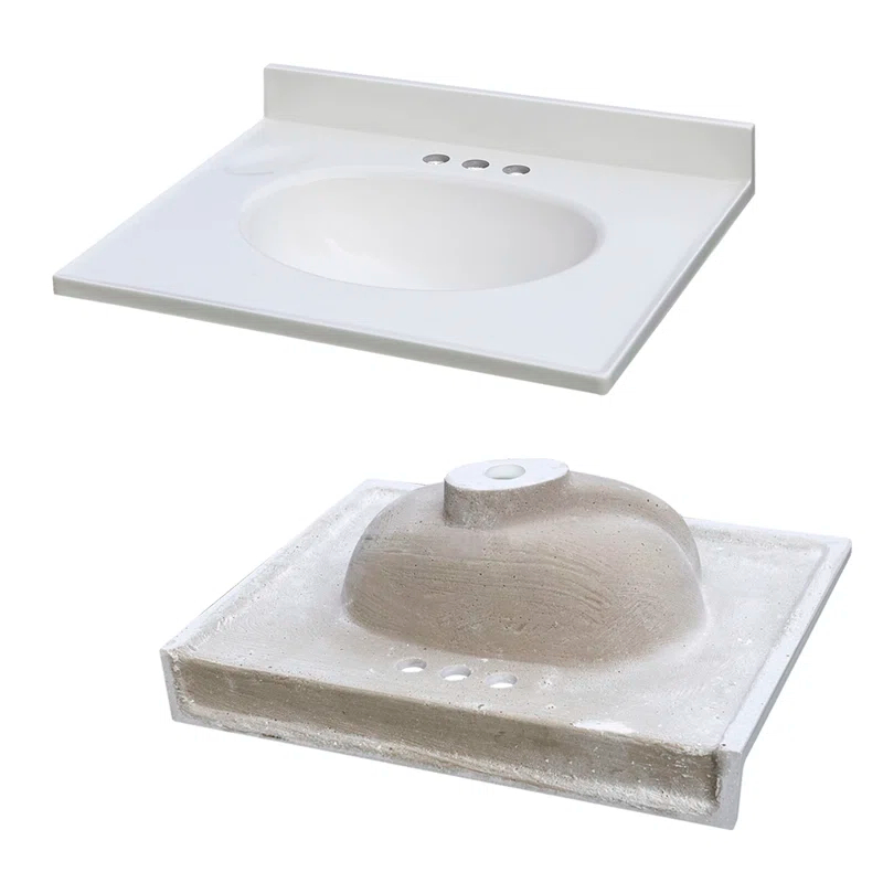 Penncrafter 25" White Single Bathroom Vanity Sink Top
