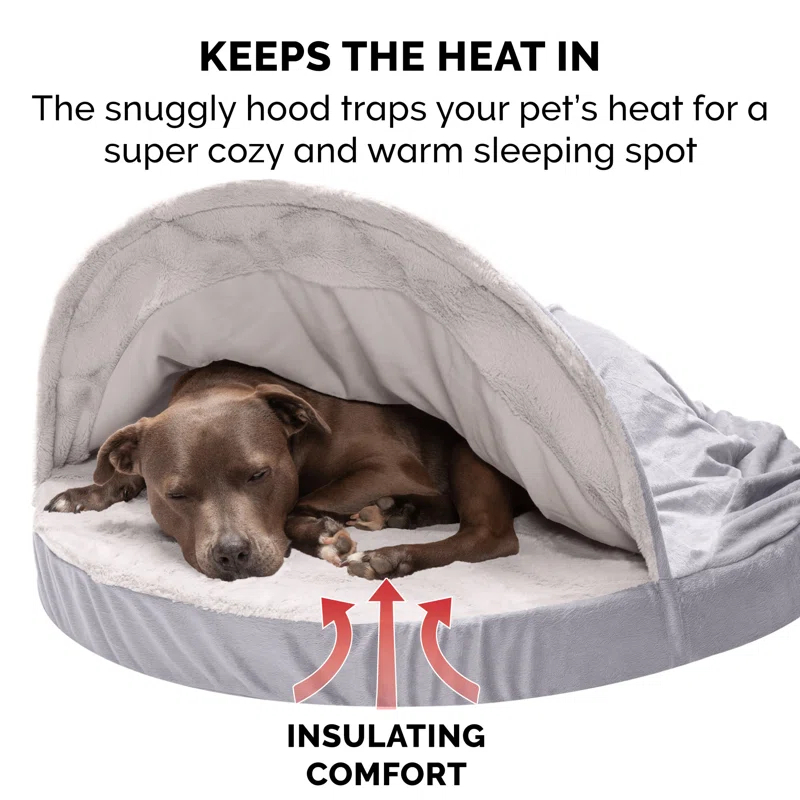 Wave Fur & Velvet Snuggery Memory Top Foam Dog Bed