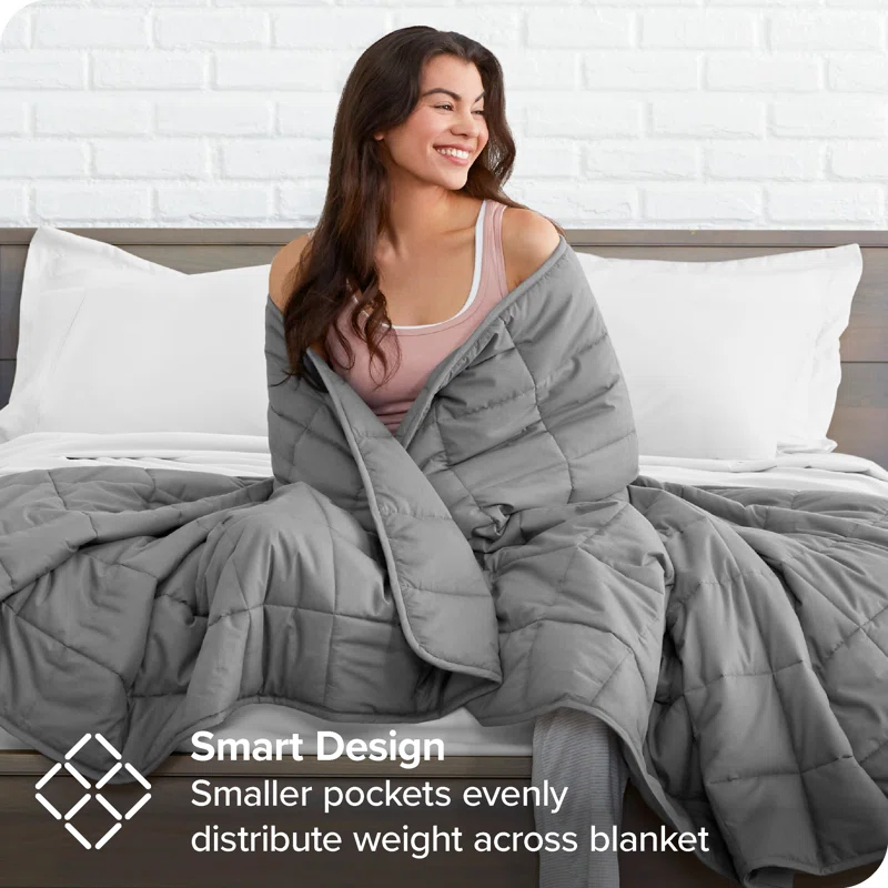 Bare Home Cotton Twill Weighted Blanket